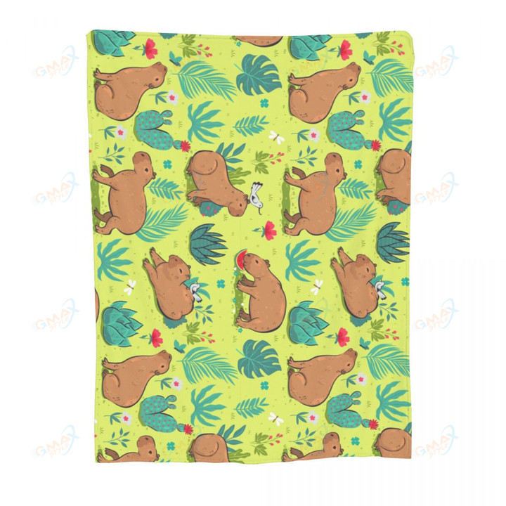 Cute Capybaras Blanket