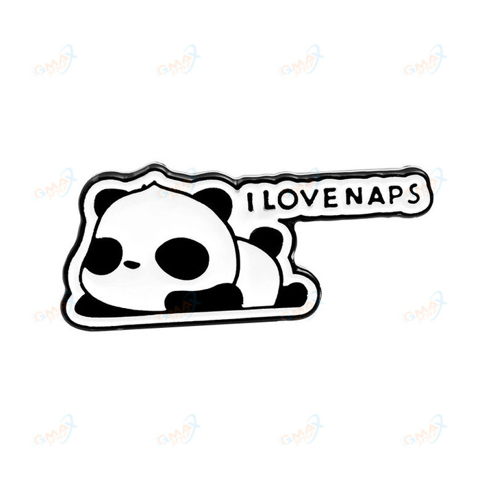 You Cant See Me Im Invisible Brooch Cute Panda Lapel Pins Metal