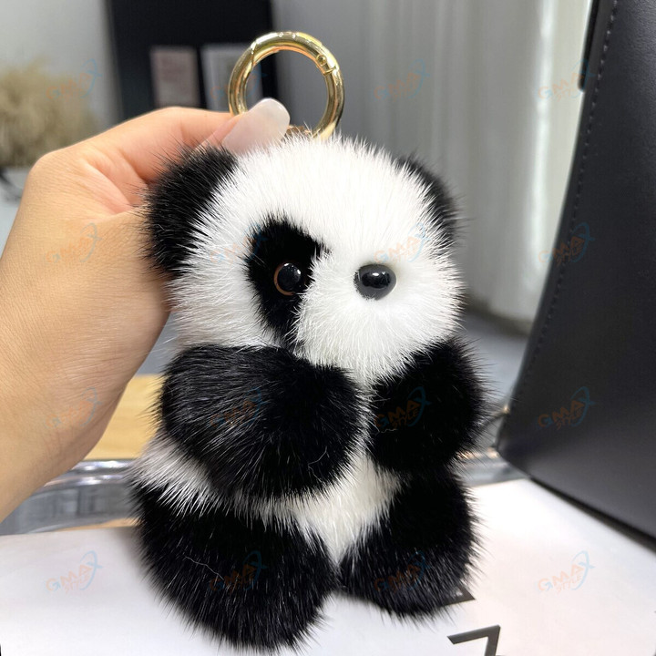 Panda Car Keychain Cute Bear Car Key Chain