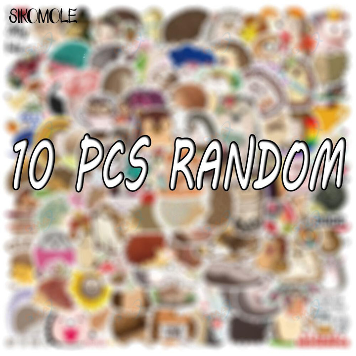 10/30/50/100PCS Cute Cartoon Hedgehog Stickers Kawaii Animal DIY Toy