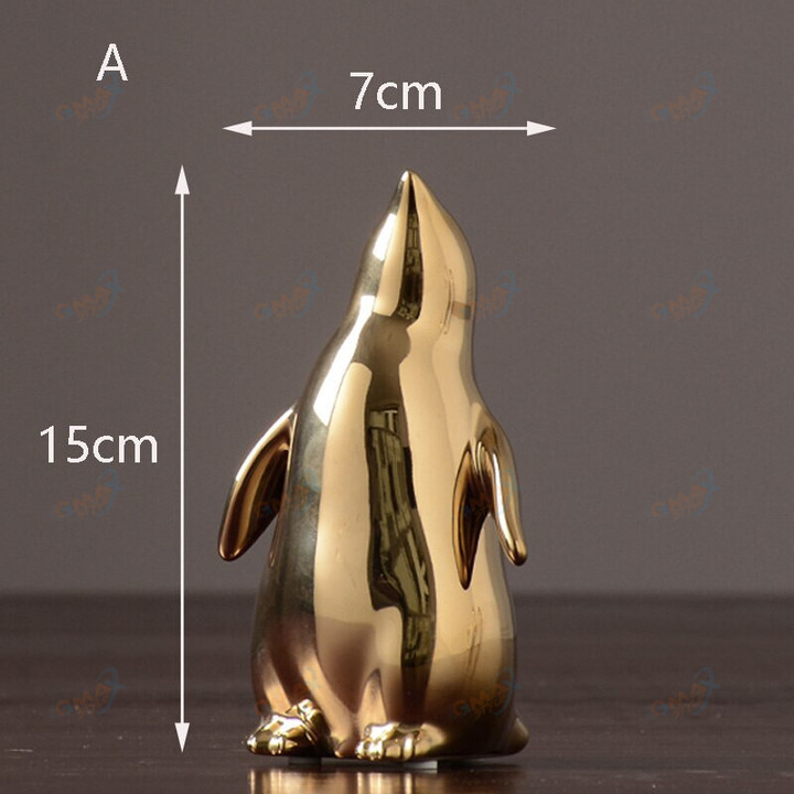 Gold penguin Home Decoration Accessories