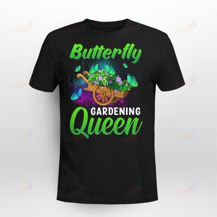 Butterfly-Gardening-Queen-T-Shirt