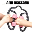 U Shape Trigger Point Massage Roller with 4 Wheels Beauty