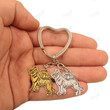 German Shepherd Dog Animal Antique Gold Silver Plated Metal Pendant Keychain For Bag Car Women Men Love Jewelry