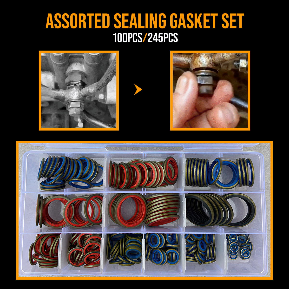 Assorted Sealing Gasket Set