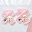 Cute Plush Bib Scarf For Adult And Child
