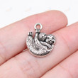 Silver Color Sloth Charms For Jewelry Making