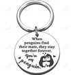 You Are My Penguin, Stay Together Forever Keychain Christmas Stocking Stuffer Valentine Gifts for Women Men Couple Wife Husband