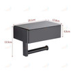 Toilet Paper Holder with Shelf