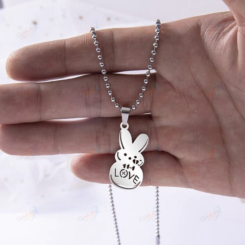Rabbit Pendant Necklace For Men Women Jewelry Gift
