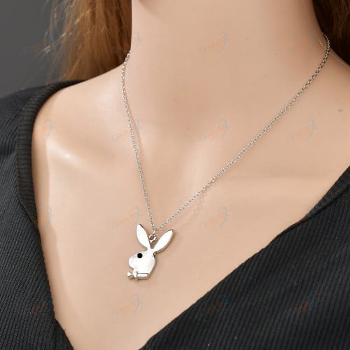 Rabbit Bunny Pendant Necklace Choker Jewelry