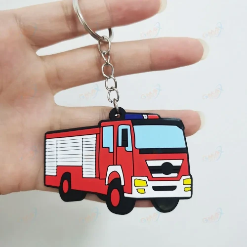 8 Pack Fire Truck Keychains Party Favor for Kids Fireman Birthday Party Firefighter Themed Party Favors Party Bag Gift Fillers