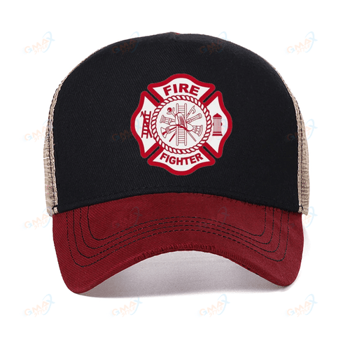 Fire Fighter Life Saver mesh baseball cap Fashion Firefighter Fire Department caps outdoor adjustable snapback hats gorras