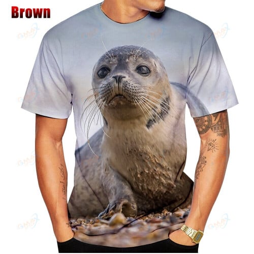New Fun Seal 3d T-shirt