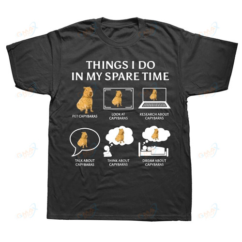 Capybara Things I Do In My Spare Time Capibaras T Shirts