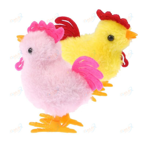 Cute Plush Wind Up Chicken Kids Educational Toy