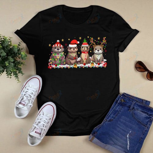 Otter Christmas T-shirt