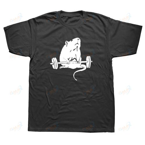 Funny Deadlift Rat Weightlifting T Shirts