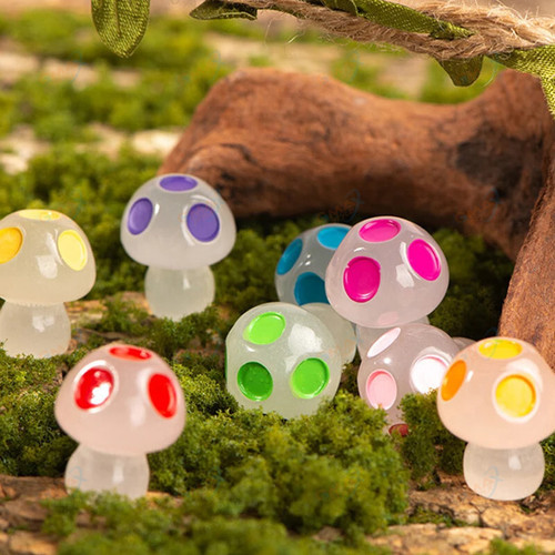 5-Mini Luminous Mushroom Home Decor Ornaments