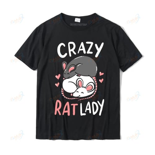 Rat Crazy Rat Lady Love Cute Funny T-Shirts