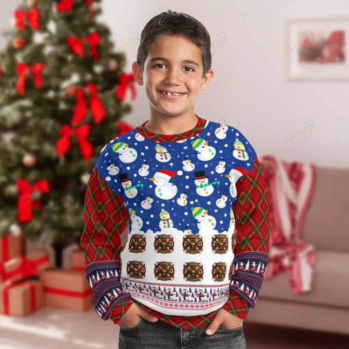 FIREFIGHTER Kid UGLY CHRISTMAS SWEATER