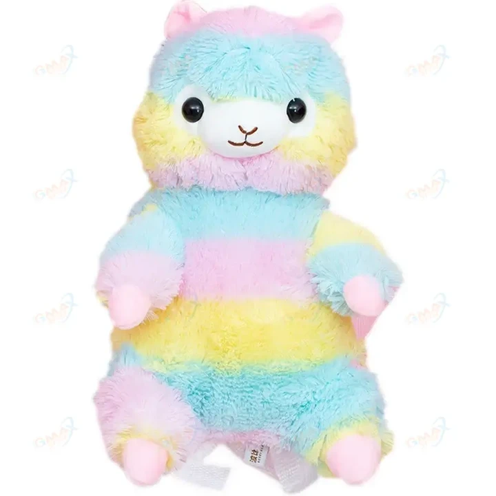 Rainbow Alpaca PlushIies Toy Backpack
