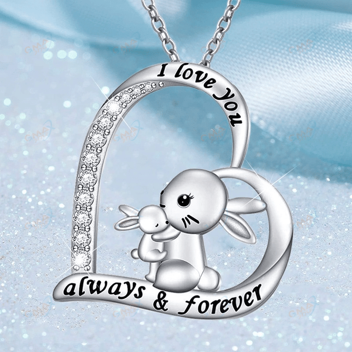 Rabbit Pendant Necklace Birthday Gifts Bunny Necklace for Women Girls