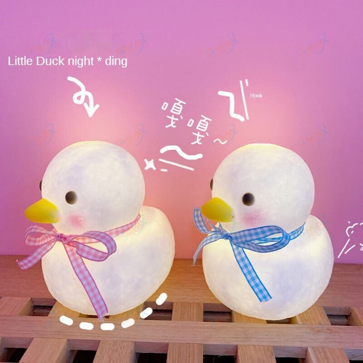 ins bedroom girl LED night light cute little duck room bedside lamp decoration dormitory new creative gift