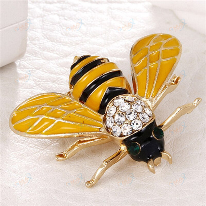 Cute Bee Brooches For Women Men Fly Insect Brooch Pins Scarf Dress Lapel Pin
