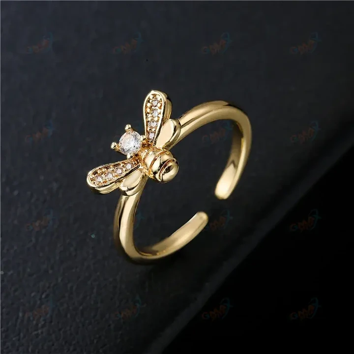 Cute Bee Open Ring For Women Girl