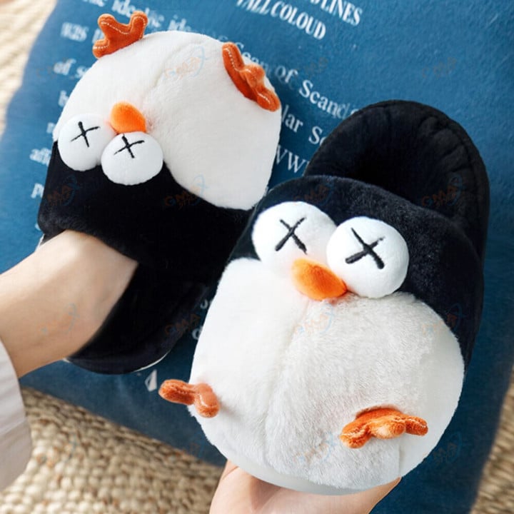 Cute Penguin Slippers Winter New Women's Home Shoes Indoor Bedroom