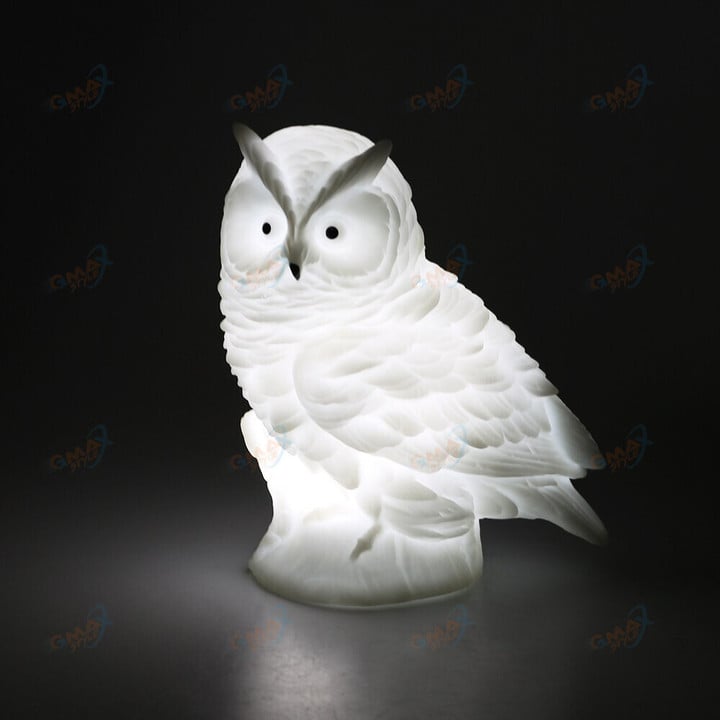LED Owl Night Light DC 5V Table Artificial Children Gift Animal Lamp Decoration For Home sleeping bedroom dorm
