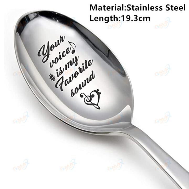 Valentines Day Gift Anniversary Gift for Boyfriend Stainless Steel Spoon You Are My Penguin Lover Couple Girlfriend Present