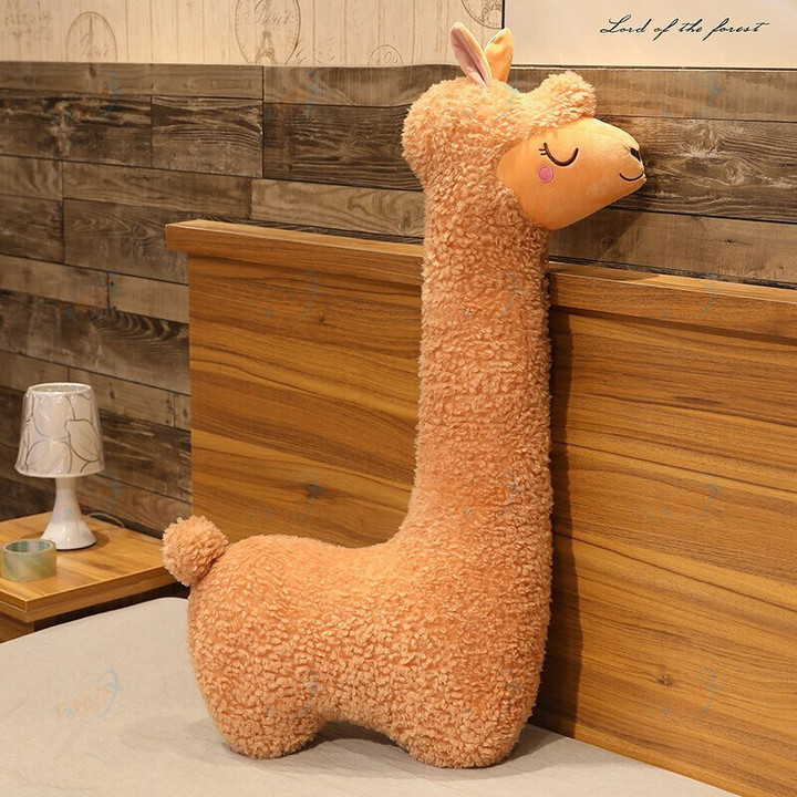 Kawaii Alpaca Big Plush Desert Camel PP Cotton Stuffed Animal Pillow Bed Home Decoration Holiday Birthday Gift