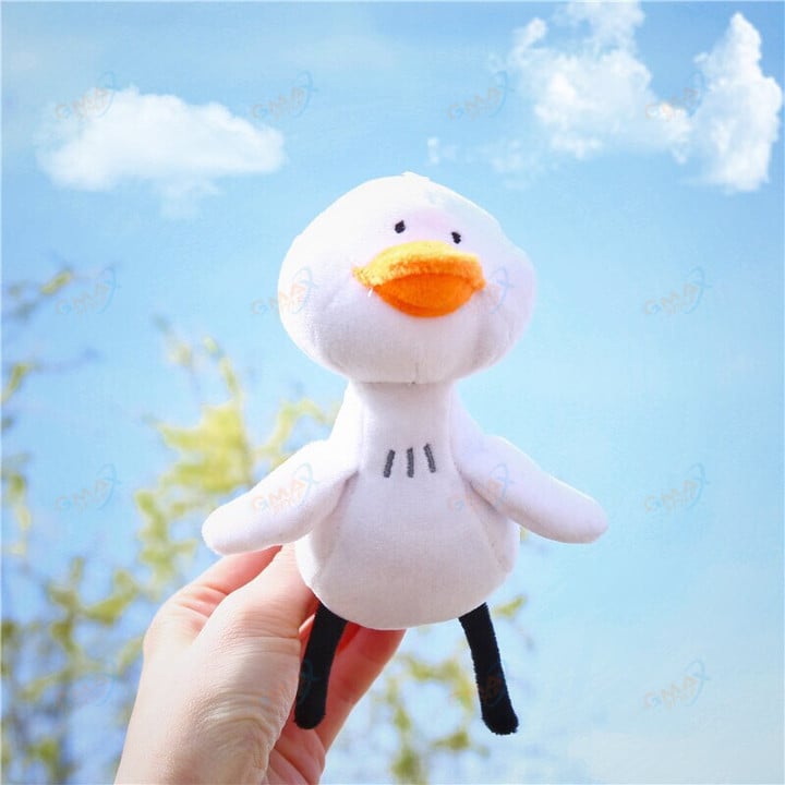 new net red duck come on little white duck plush doll doll pendant cute ugly keychain school bag bag pendant femal