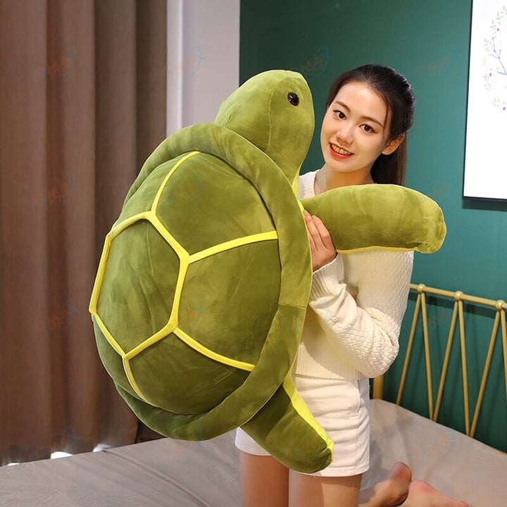 Kawaii Turtle Plush Toy Soft Stuffed Tortoise Plush Pillow Cushion Cute Room Decor Sofa Decor Plushie Doll Gift for Kids