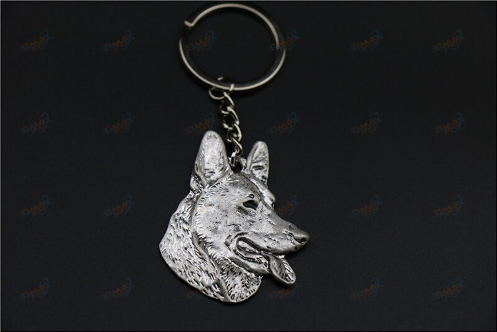 New Fashion German Shepherd Keychain jewelry Popular dog Key Chain Key Ring