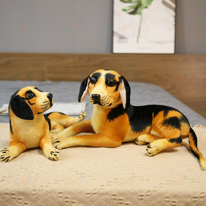 German Shepherd Dog Plush Toys Lovely Military Dog Dolls Stuffed Soft Animal Pillow Birthday Gift for Kids