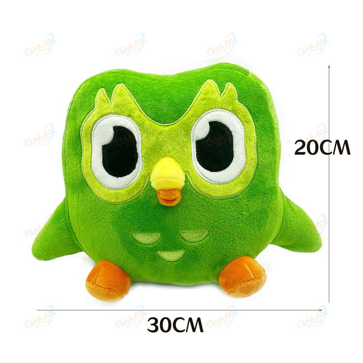 Green Duo Owl Duo Lingo Owl Plush Duolingo Plush Doll Plush Owl Duolingo Owl Plush Mascot Duo Lingo Plush Owl Duo Figurine