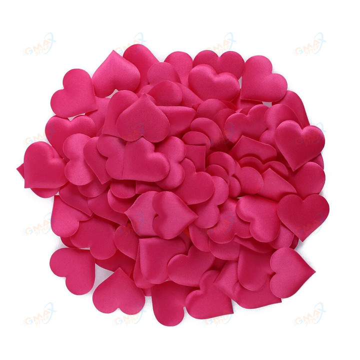 100pcs Love Heart Shaped Sponge Petal For Party Decorative Handmade DIY Petals Birthday Table Wedding Valentine Day Supplies