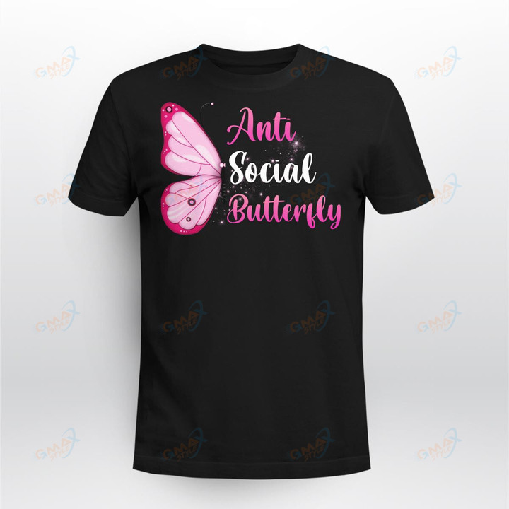 Anti-social-Butterfly-T-Shirt
