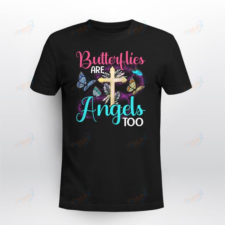 Butterflies-are-angle-t-Shirt