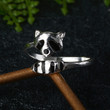 Cute Delicate Raccoon Ring