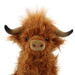 29cm Kawaii Simulation Highland Cow Animal Plush Doll Soft Stuffed Highland Cow Plush Toy Plushie Gift for Kids Boys Girls