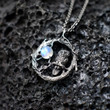 OWL MOONSTONE NECKLACE