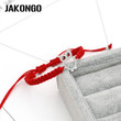 Owl Charm Bracelet Braided Red Rope Bracelet for Women Men Adjustable Handmade Bracelet