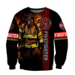 Firefighter 3D All Over Printed Unisex Hoodie