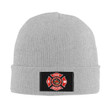Fire Rescue Firefighter Beanie Cap Unisex Winter Warm Bonnet Knit Hat