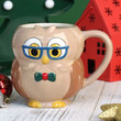 Creative Color Owl Heat-resistant Mug Cartoon With Lid Cup