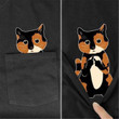 Black Cat Pocket Funny T-shirt